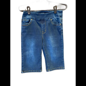 Makers Womens Shorts Denim Stretch Elastc Waist Bermuda Casual Summer  Shorts